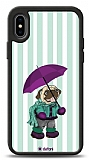 Dafoni Art iPhone X Pug in the Rain Klf