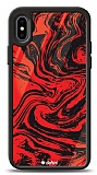 Dafoni Glossy iPhone X Red Marble Kılıf