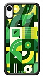 Dafoni Glossy iPhone XR Green Geometric Pattern Kılıf