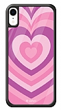 Dafoni Glossy iPhone XR Pink Hearts Kılıf