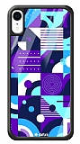 Dafoni Glossy iPhone XR Purple Geometric Pattern Kılıf