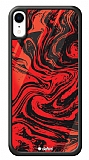 Dafoni Glossy iPhone XR Red Marble Kılıf