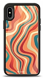 Dafoni Glossy iPhone XS Max Colorful Waves Kılıf
