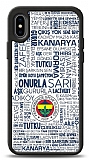 Dafoni Glossy iPhone XS Max Lisanslı Fenerbahçe Beyaz Tipografi Kılıf