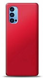 Oppo Reno4 Kırmızı Mat Silikon Kılıf