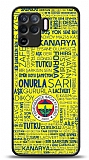 Dafoni Glossy Oppo Reno5 Lite Lisanslı Fenerbahçe Sarı-Lacivert Tipografi Kılıf