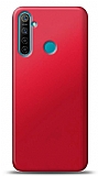 Realme 5 Pro Kırmızı Mat Silikon Kılıf