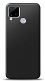 Realme C15 Siyah Mat Silikon Klf