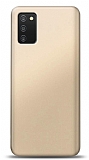 Samsung Galaxy A03s Gold Mat Silikon Kılıf
