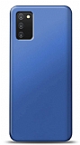 Samsung Galaxy A03s Lacivert Mat Silikon Kılıf