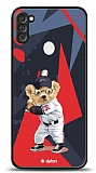 Dafoni Art Samsung Galaxy A11 Baseball Bear Klf