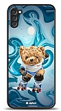 Dafoni Art Samsung Galaxy A11 Skating Teddy Bear Klf
