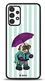 Dafoni Art Samsung Galaxy A13 Pug in the Rain Klf