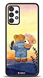 Dafoni Art Samsung Galaxy A13 Sunset Teddy Bears Kılıf