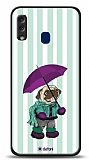 Dafoni Art Samsung Galaxy A20 / A30 Pug in the Rain Klf