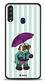 Dafoni Art Samsung Galaxy A20S Pug in the Rain Klf