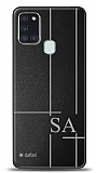 Dafoni Metal Samsung Galaxy M21 / M31 / M30s Linear Çift Harf Kişiye Özel Kılıf