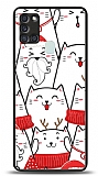 Dafoni Art Samsung Galaxy M21 / M31 / M30s New Year Cats Kılıf