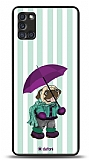 Dafoni Art Samsung Galaxy A31 Pug in the Rain Klf