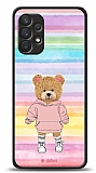 Dafoni Art Samsung Galaxy A32 4G Chic Teddy Bear Kılıf