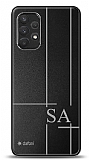 Dafoni Metal Samsung Galaxy A32 4G Linear Çift Harf Kişiye Özel Kılıf