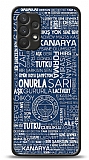 Dafoni Glossy Samsung Galaxy A32 4G Lisanslı Fenerbahçe Mavi Tipografi Kılıf