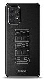 Dafoni Metal Samsung Galaxy A32 4G Tek İsimli Kişiye Özel Kılıf