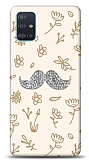 Samsung Galaxy A51 Bling Mustache Taşlı Resimli Kılıf