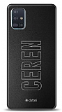 Dafoni Metal Samsung Galaxy A51 Tek İsimli Kişiye Özel Kılıf