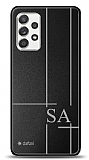 Dafoni Metal Samsung Galaxy A52 5G Linear Çift Harf Kişiye Özel Kılıf