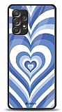 Dafoni Glossy Samsung Galaxy A52 Blue Hearts Kılıf