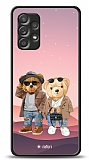 Dafoni Art Samsung Galaxy A52 Cool Couple Teddy Kılıf