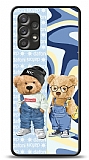 Dafoni Art Samsung Galaxy A52 Summer Couple Teddy Kılıf