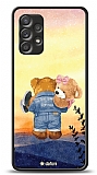 Dafoni Art Samsung Galaxy A52 Sunset Teddy Bears Kılıf