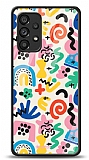 Dafoni Glossy Samsung Galaxy A53 5G Colorful Pattern Kılıf