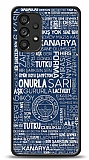 Dafoni Glossy Samsung Galaxy A53 5G Lisanslı Fenerbahçe Mavi Tipografi Kılıf