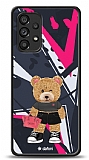 Dafoni Art Samsung Galaxy A53 5G Rock And Roll Teddy Bear Kılıf