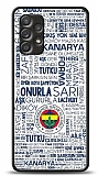 Dafoni Glossy Samsung Galaxy A72 Lisanslı Fenerbahçe Beyaz Tipografi Kılıf