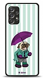 Dafoni Art Samsung Galaxy A72 Pug in the Rain Klf