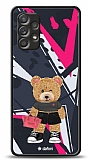 Dafoni Art Samsung Galaxy A72 Rock And Roll Teddy Bear Kılıf