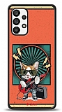 Dafoni Art Samsung Galaxy A73 Guitarist Cat Kılıf
