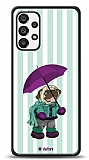 Dafoni Art Samsung Galaxy A73 Pug in the Rain Klf