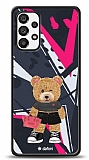 Dafoni Art Samsung Galaxy A73 Rock And Roll Teddy Bear Kılıf