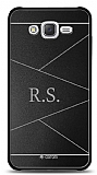 Dafoni Metal Samsung Galaxy J2 Geometrik Çift Harf Kişiye Özel Kılıf
