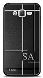 Dafoni Metal Samsung Galaxy J2 Linear Çift Harf Kişiye Özel Kılıf
