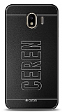 Dafoni Metal Samsung Galaxy J4 Tek İsimli Kişiye Özel Kılıf