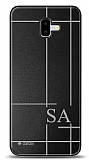 Dafoni Metal Samsung Galaxy J6 Plus Linear Çift Harf Kişiye Özel Kılıf