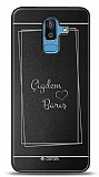 Dafoni Metal Samsung Galaxy J8 Frame Çift İsimli Kişiye Özel Kılıf