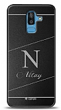 Dafoni Metal Samsung Galaxy J8 Linear Tek Harf İsimli Kişiye Özel Kılıf