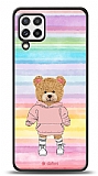 Dafoni Art Samsung Galaxy M22 Chic Teddy Bear Kılıf